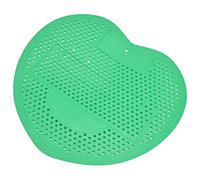 HEEPDD Urinal Screen, Anti Blocking Splashproof Universal Heart Shape Design with Small Round Holes, for Bathroom Office Restaurant Industrial Places (Green)