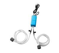 HEEPDD USB Aquarium Air Pump, Compact Oxygen Pump with ABS Material, Quiet Double Outlet for Mini Fish Tank and Portable Use (Blue)