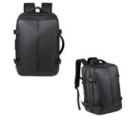 HEEPDD Vacuum Backpack, Large Capacity Expandable Travel Backpack with Pump Anti Theft Lock Splashproof, for Business Travel College Men Women