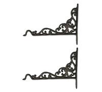 HEEPDD Vintage Wrought Iron Shelf Brackets, Wall Plant Hanger Supports,
