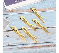 HEEPDD Wallet Money Clamp/Holder, Electroplated Steel, Spring Cash Clamp/Holder, 75mm for Leather Wallet, Expandable Capacity for Easy Cash Storage (Gold)