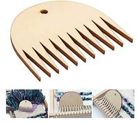 HEEPDD Weaving Comb, 11 Teeth Wooden Tapestry Loom Tool for Tassel Weaving Handweaving Braided Accessories for Loom Lovers Crafters Crafters DIY Enthusiasts