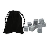 HEEPDD Whiskey Rock Stone, for Optimal Chilling, Set of 9 Small Ice Blocks for Whiskey and Vodka Lovers Rock Stone, Granite Stones Nan Collected Items (9)