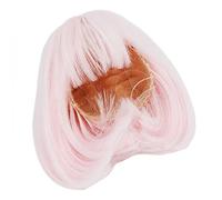 HEEPDD Wigs for Dolls BJD Doll Wig for 1/3 Size, Straight Bang Soft Fiber Wig, Easy to Style for 1/3 Size, Straight Bang Soft Fiber, Easy to Style for Customizable Doll Characters Nan (Pink)