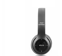 HEEPDD Wireless Headphones ABS Bluetooth Headset with Noise Reduction 32.8ft Range 6 Hour Talk Time Foldable High Fidelity for Travel Sports Commute (Black)