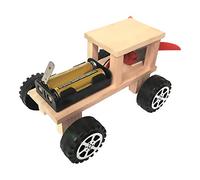HEEPDD Wooden DIY Wind Power Car STEM Educational Model Kit Hands-On Physics Learning Experience Easy Assembly for Young Learners Compact 4.7 X 3.1 X 2.6 Inches Ideal Indoor Family