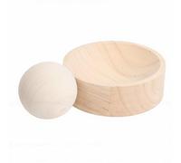 HEEPDD Wooden Dumpling Press Tool Rubber Wood Dumpling Skin Maker with Bearing Roller Smooth Finish Easy Clean Compact Storage for Home Kitchen Family Cooking (Nature Wood Color)
