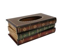 HEEPDD Wooden Tissue Box, Rectangular Wooden Napkin Dispenser for Home Office Car, 10x5.7x3.9in Tissue Box, Vintage Holder, Nan Collected Items