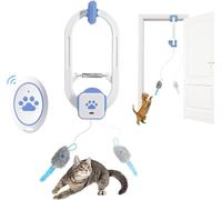 Heepoohoma Electric Cat Toy, Interactive with Remote Control, Automatic 360° Movement with Irregular Movement, USB Rechargeable, for Cats for Indoor Activity