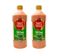 Heera Chilli Sauce 1 Litre - Hot & Spicy Flavour - Perfect for Adding Heat to Dishes, Marinades, Dipping - Chilli Sauce for Meat, Chicken, Veggies - Great for Spice Lovers - Large 1 Litre Bottle (2)