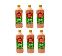 Heera Chilli Sauce 1 Litre - Hot & Spicy Flavour - Perfect for Adding Heat to Dishes, Marinades, Dipping - Chilli Sauce for Meat, Chicken, Veggies - Great for Spice Lovers - Large 1 Litre Bottle (6)