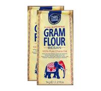 Heera Gram Flour 1KG Chickpea Flour, Product Of India Pack Of 2