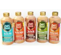 Heera Peri Peri Sauce Variety Pack | Mild, Medium, Hot, Garlic, Lemon & Herb | 500ml Bottles | Portuguese Style Chilli Sauce | by SAKA (5 x 500ml, One of Each)