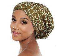 Heerf Adjustable Satin Lined Cap Frizzy Hair Beanie