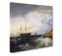 Heerness As Seen From The Nore by Joseph Mallord William Turner Canvas Print | Gallery Wrapped 30mm Frame Wall Art | 20x20 inches | Ready to Hang | Classic Picture | Living Room Bedroom Lounge Office