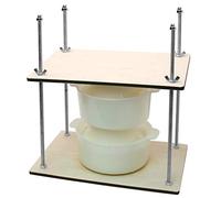 Сheese Making Kit 12 in (Metal Guides 13 in Cheese Press + 2 Cheese Making mold 1.2 L) pressure up to 50 pounds