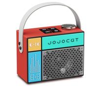 heetipuk Mini Bluetooth Speaker Wireless, 5W Loud Portable Small Bluetooth Speaker with SD Card Slot & 1800mAh Rechargeable Battery Up to 8 Hours, Type-C, Hands-Free Calls, Cyberpunk Style-Red