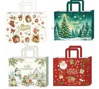Heetobcos 4 Pack 24" Jumbo Extra Large Christmas Gift Bags with Handles