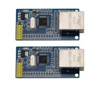 Heevhas W5500 Ethernet Network Module Ethernet Shield Breakout Board Integrated Hardware TCP/IP Protocol Ethernet 51 Compatible with Microcontroller (Pack of 2)