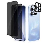 HeeYea Privacy Screen Protector 2 Pack for Oppo Reno 15 Pro 5G with Camera Lens Protecto 2 Pack, [Anti-Scratch] [9H Hardness] Anti-Spy Protection Tempered Glass Film for Oppo Reno 15 Pro 5G