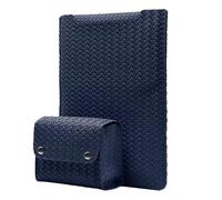 HeeYeal 15-16 Inch Laptop Sleeve Case for MacBook Pro 16" M5/M4/M3/M2/M1 Pro/Max 2026-2019, MacBook Air 15" M5/M4/M3/M2 2026-2023, PU Leather Woven Laptop Sleeve Bag Cover for Surface Samsung - Blue
