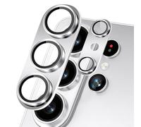 HeeYeal Camera Lens Protector Compatible with Samsung Galaxy S26 Ultra 5G, Full Coverage 9H Tempered Glass Rear Lens, HD Aluminium Alloy Camera Protective Film for Samsung Galaxy S26 Ultra 5G - Silver