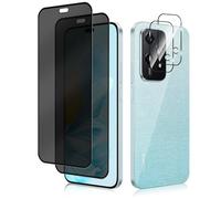 HeeYeal Privacy Screen Protector, with Camera Lens Protection for Honor 200 Lite 5G [2 + 2 Pack], [Anti-Scratch] [9H] [Case Friendly] Anti-Spy Tempered Glass Film for Honor 200 Lite 5G