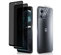HeeYeal Privacy Screen Protector, with Camera Lens Protection for Motorola Moto G14 5G [2 + 2 Pack], [Anti-Scratch] [9H] [Case Friendly] Anti-Spy Tempered Glass Film for Motorola Moto G14 5G