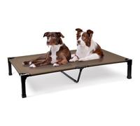 Heeyoo Elevated Dog Bed, Cooling Raised Pet Cot with Chew Proof Washable Breathable Mesh and Metal Frame, Portable Dog Cot Bed with No-Slip Feet for Outdoor or Indoor Use