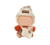 HEEZOU 3Pieces Doll Clothing Set for 17cm Pendant Dolls with Knitted Sweater Hat and Bag for Kids Doll Dressingup Accessories Doll Outfit