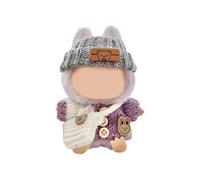 HEEZOU 3Pieces Doll Clothing Set for 17cm Pendant Dolls with Knitted Sweater Hat and Bag for Kids Doll Dressingup Accessories Doll Outfit