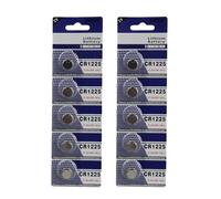 HEEZOU CR1225 Button Cell Batteries Set CR1225 3V for Small Electronics Installation Coin Cells Light