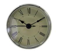 HEEZOU Golden Frame Embeddeds Quartzs Clock Movement 70mm Diameter Metal Construction Simple Installation Decorative Decorative Recessed Clock Motor
