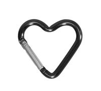 HEEZOU OutdoorLife Heart Shape Carabiner Clip Lightweight Alloy Snap Hook with Secure Spring Gate for Keys, Bags, Camping Gear and Outdoor Activities, for Hikers OrTravellers
