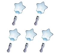 HEEZOU Pack of 5 Colorful LED Glow Sticks Flashing Sticks Heart Star Shaped Light Up for Party Led Glow Rod Night Club Party Supplies