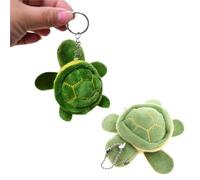 HEEZOU SnugglePals Cute Aquatic Animal Soft Plush Keychain for Kids & Adults Adorable Green Sea Creature Charm Backpack Purse Accessory Gift 15cm