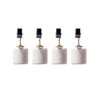 HEEZOU Type Marble Tablecloth Stainless Steel Clips Hand Polished Natural Stone Texture Kitchen Dining Accessories Cylindrical Marble Table Accessories