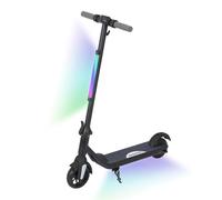 HEFAUX Electric Scooter for Kids 6-12 Years, 6'' Foldable Electric Scooter with Max Speed 12 km/h, LED Colorful Lights & Display, 5-8KM of Range, with Electronic Brake (Classic Black)