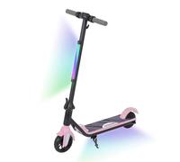 HEFAUX Electric Scooter for Kids 6-12 Years, 6'' Foldable Electric Scooter with Max Speed 12 km/h, LED Colorful Lights & Display, 5-8KM of Range, with Electronic Brake (Pink)