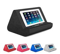 hefeilzmy Tablet Pillow Stand for Ipad,Pillow Soft Pad for Lap with Pocket Multi-Angle Soft Pillow Lap Stand for iPads,Tablets,E-Readers, Smartphones, Books,Magazines (Black)