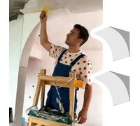 HEFJIAYCIQ 2 Pcs Rounded Doorway Arch Kit, Interior Doorway Precurved Foam Half Circle Top Round Arch Kit, Easy to Add Rounded Corners,White,21.5x21.5x21.5cm