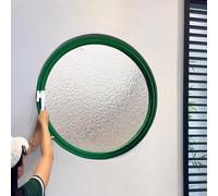 HEFJIAYCIQ Flush Mount Round Shed Window, 360° Rotatable Porthole Window with Handles, Bathroom Kitchen Rotating Ventilated Tempered Glass Windows,Green 2,30cm/11.8in