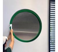 HEFJIAYCIQ Flush Mount Round Shed Window, 360° Rotatable Porthole Window with Handles, Bathroom Kitchen Rotating Ventilated Tempered Glass Windows,Green 1,40cm/15.7in