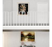 HEFJIAYCIQ Indoor Iron Pipe Railing Kit, Industrial Wrought Iron Railing Guardrail Spindles, for Steps, Balconies, Staircases, Decks, Patio Stairs and Outdoor Decor,White,50cm/1.6ft