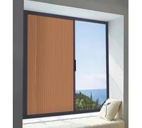 HEFJIAYCIQ No Drill Cellular Shades with Aluminum Track, Blackout Shades Honeycomb Blinds for Indoor Windows, Perfect Thermal Insulated & Noise Reduction,Brown,900x1000mm