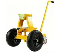 HEFJIAYCIQ Panel Dolly, 13-Inch Wheels All-Terrain Slab Dolly with 880 LB Weight Capacity, Move Marble for Construction Warehouse,Yellow