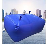 HEFJIAYCIQ Portable Water Storage Bladder, Foldable Large Capacity Soft Water Bag Storage Container, for Garden, Camping & Car Use,Blue,210L/1x0.6x0.35m