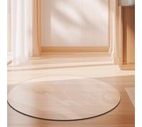 HEFJIAYCIQ Round Office Chair Mat for Hardwood Floors, Round Hard Floor Protector Cover, for Computer Desk Rolling Chair,Clear 1.3mm,90cm