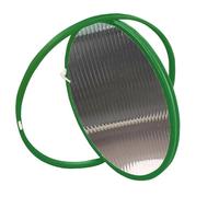 HEFJIAYCIQ Round Rotating Tempered Glass Windows, 360° Rotatable Aluminum Alloy Ventilation Windows, Porthole Window for Bathroom, Kitchen, Playhouse Decor,Green 1,30cm/11.8in
