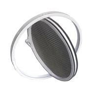 HEFJIAYCIQ Round Rotating Tempered Glass Windows, 360° Rotatable Aluminum Alloy Ventilation Windows, Porthole Window for Bathroom, Kitchen, Playhouse Decor,White 1,30cm/11.8in